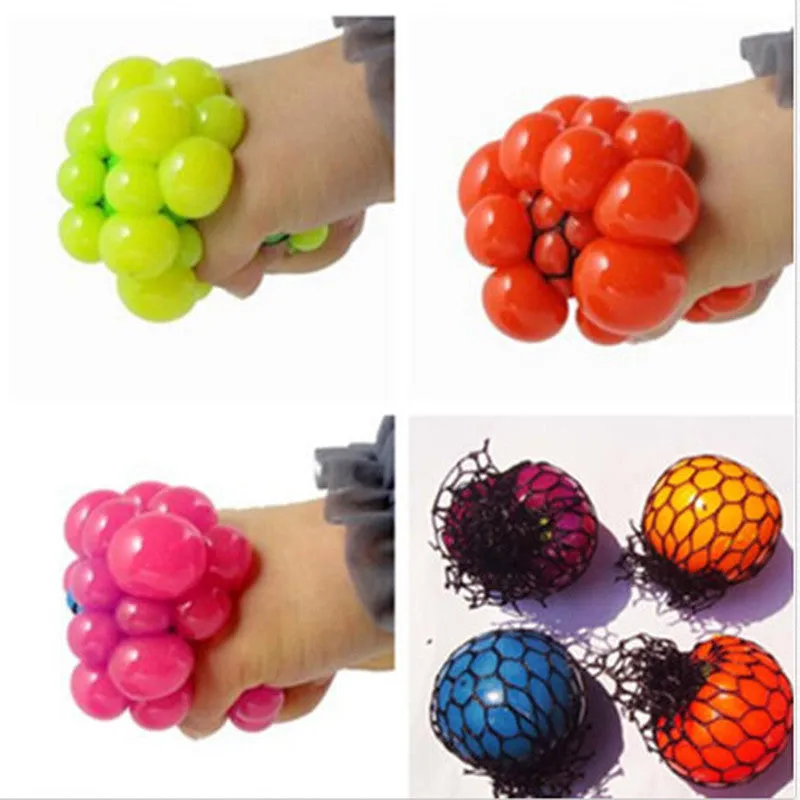 Funny toys5CM Antistress Face Reliever Grape Ball Autism Mood Squeeze Relief Healthy Toys Funny Geek Gadget for Halloween Jokes