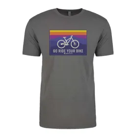 Go Ride Your Bike Men's MTB Shirt (Heather Gunmetal Gray)