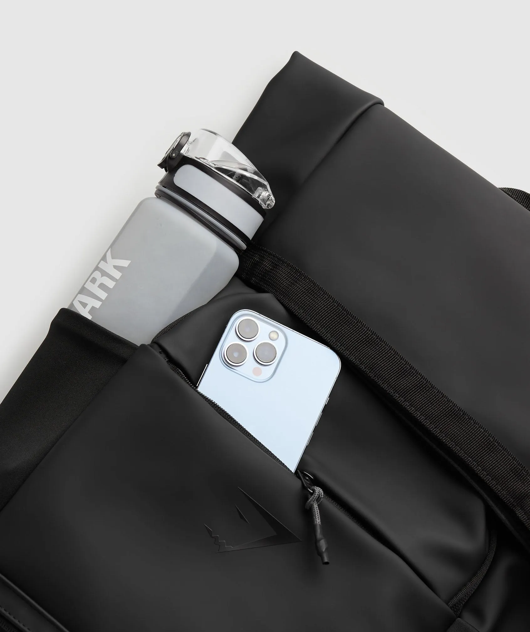 Gymshark Sleek Backpack Roll Top - Black