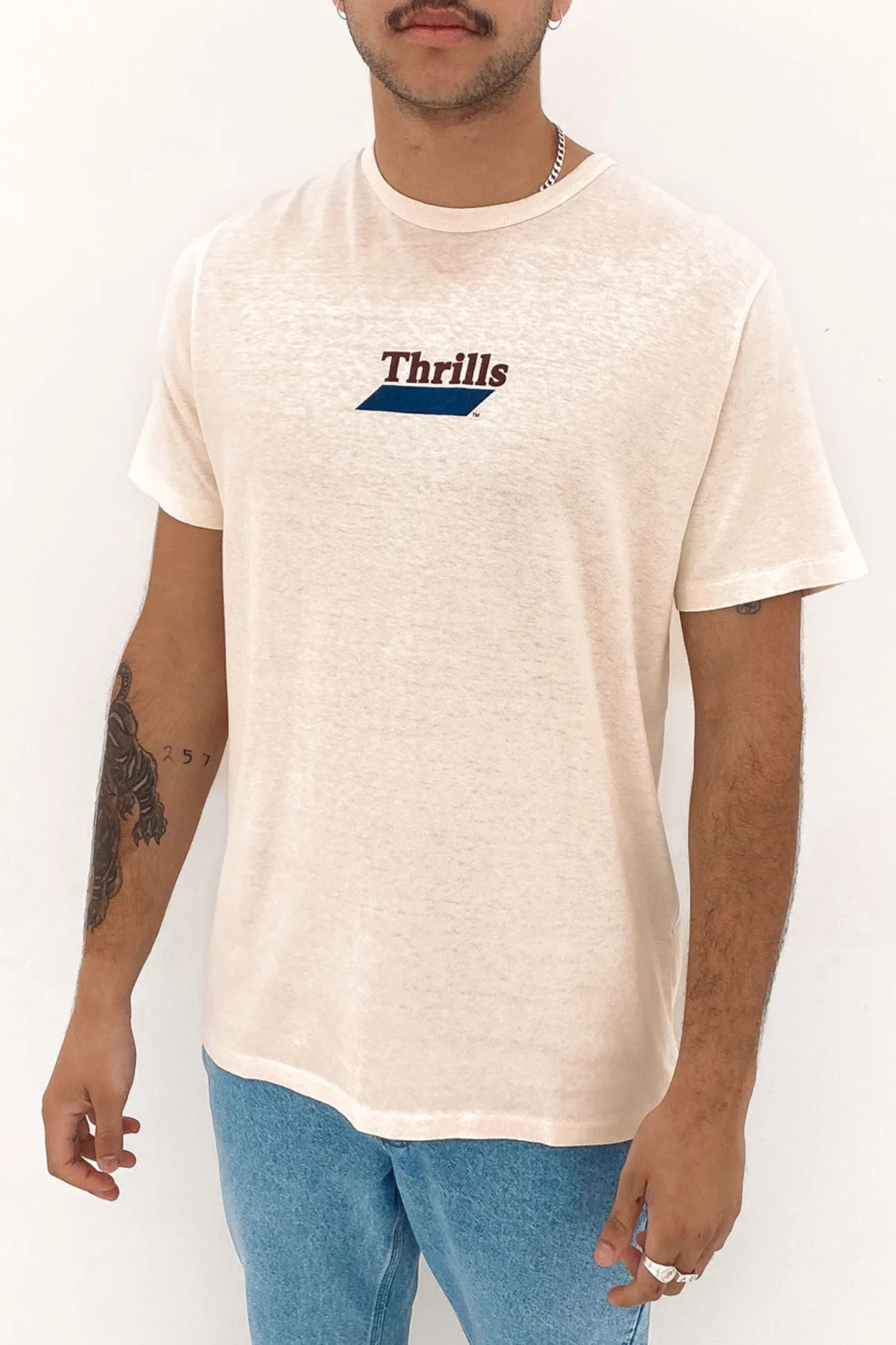 Hemp Progression Merch Fit Tee Heritage White