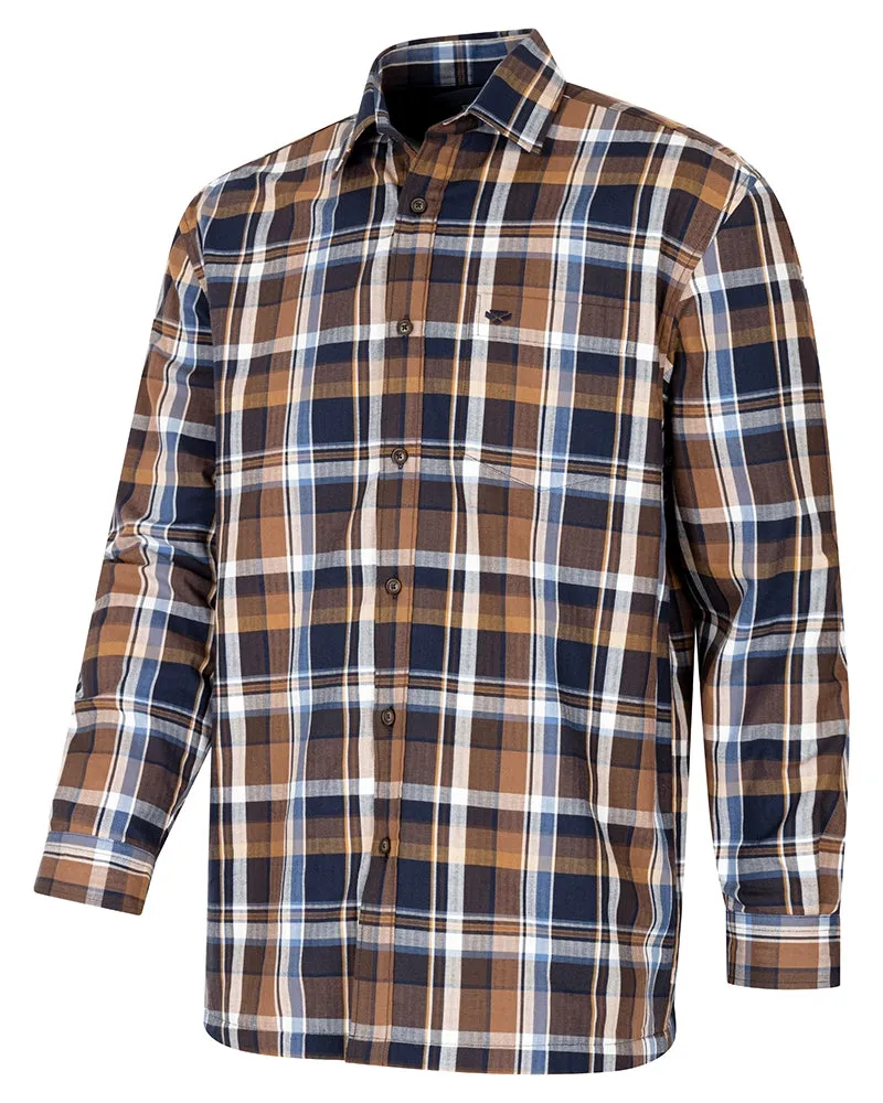 Hoggs of Fife Arran Microfleece Lined 100% Cotton Shirt