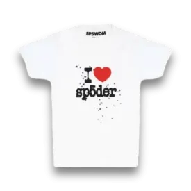 I Heart Sp5der Souvenir T-Shirt - White & Navy