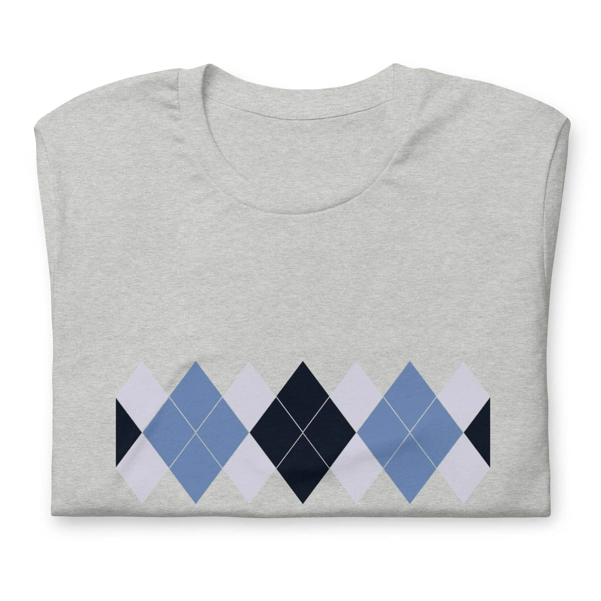 Ivan Lendl Argyle Retro Blue t-shirt