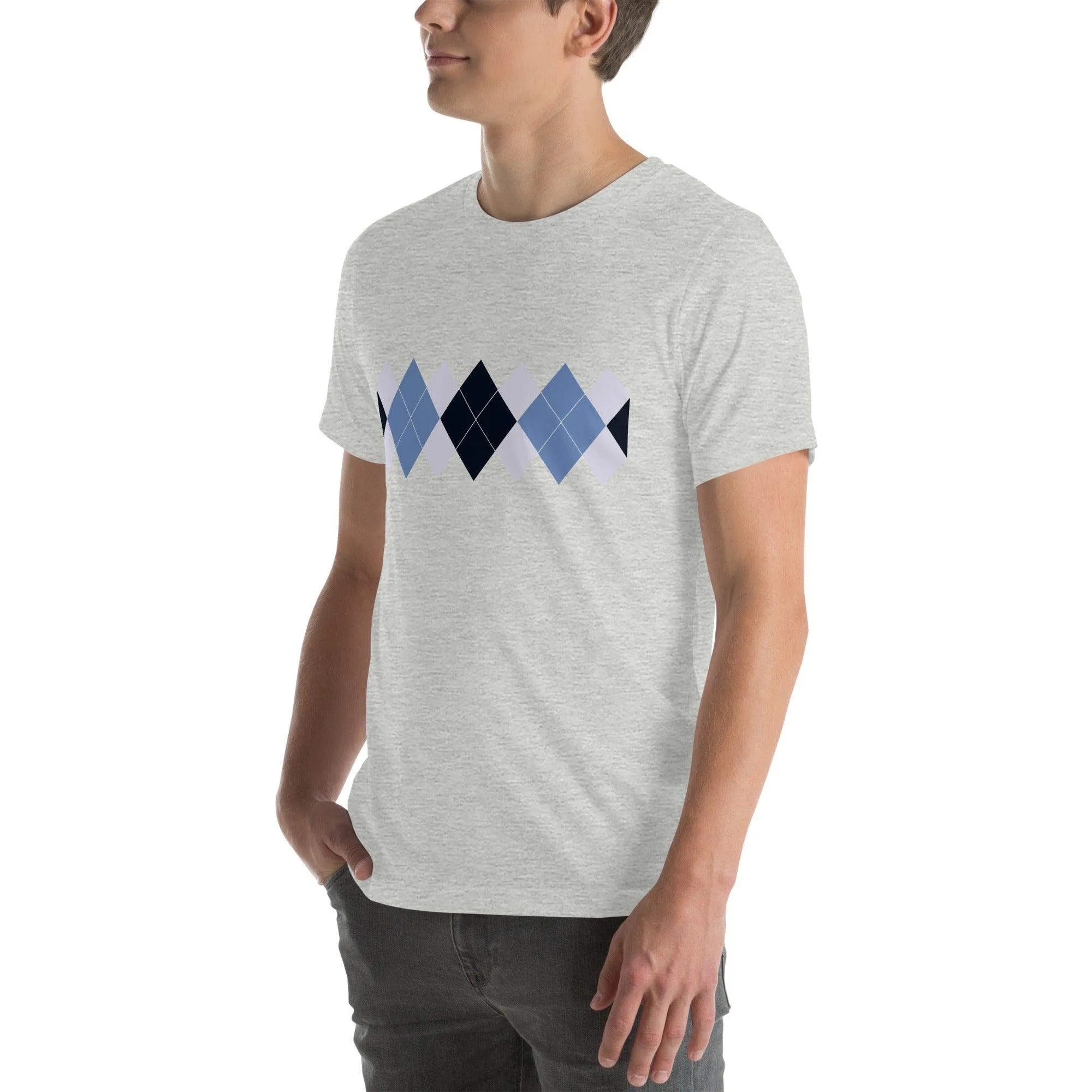 Ivan Lendl Argyle Retro Blue t-shirt