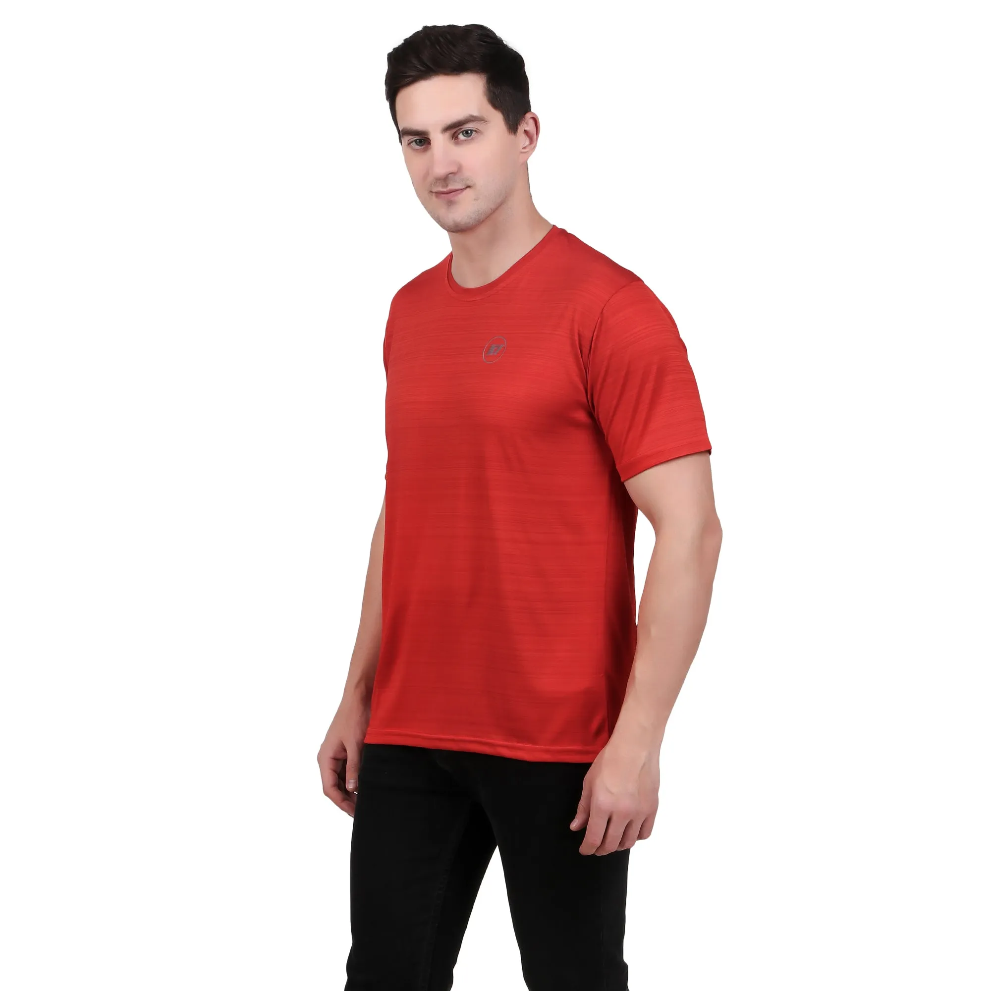 KI Activewear Red Men's Performance T-Shirt - Lightweight, Breathable, and Stylish