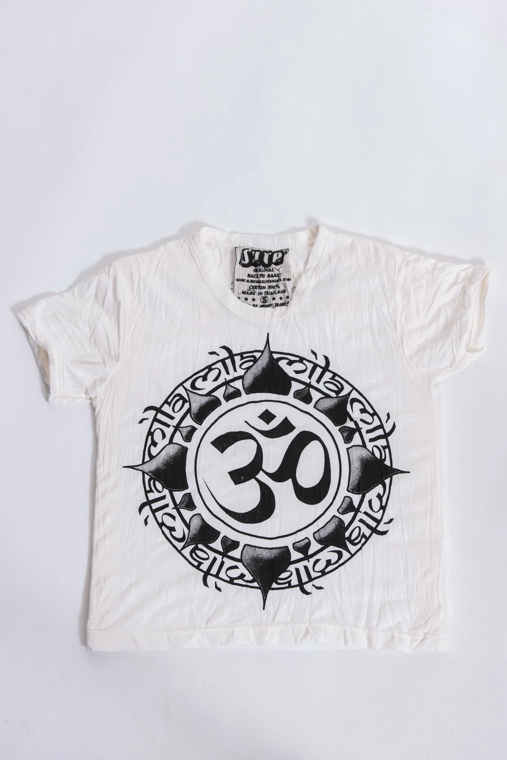 Kids Infinitee Om T-Shirt in White