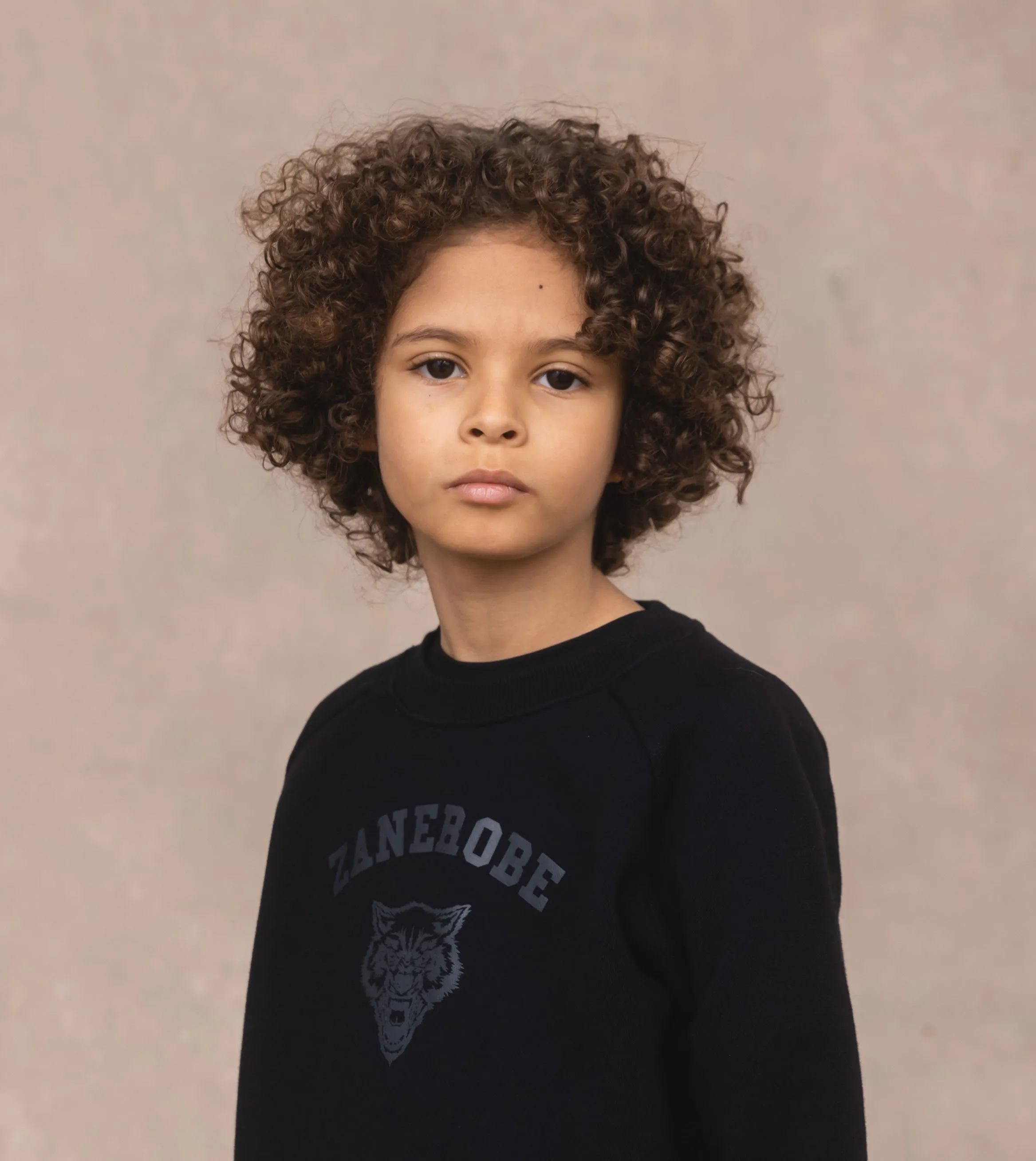 Kids Orgo Wolf Crew Black