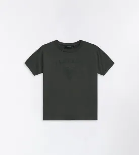 Kids Wolf Box Tee GD Dk Grey