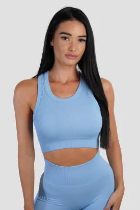 KTP RIBBED TANK - LIGHT BLUE