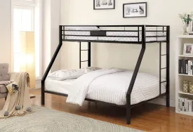 Limbra - Twin Long Queen Bunk Bed - Black