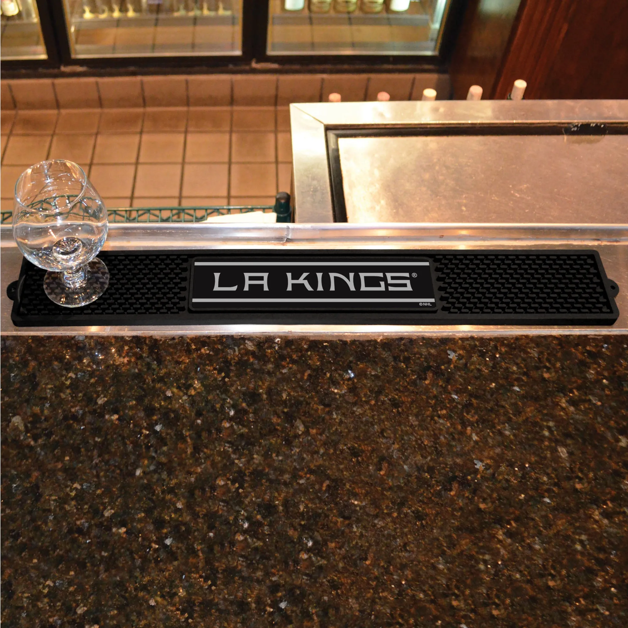 Los Angeles Kings Bar Drink Mat - 3.25in. x 24in.