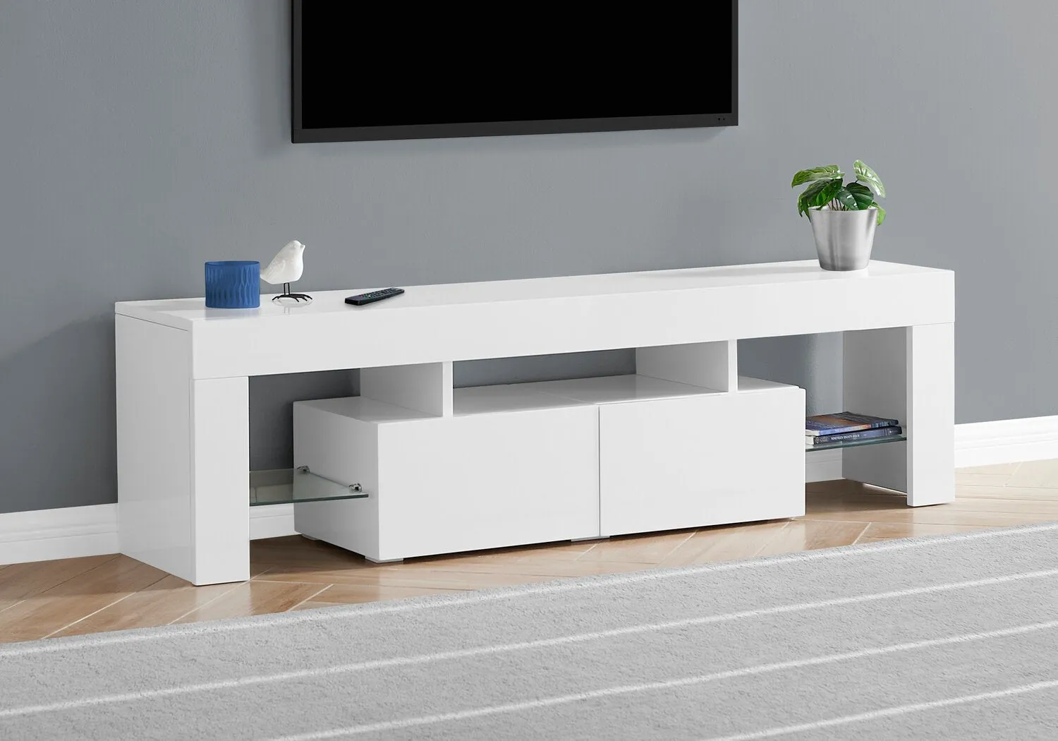 Marfa 63" TV Stand - White