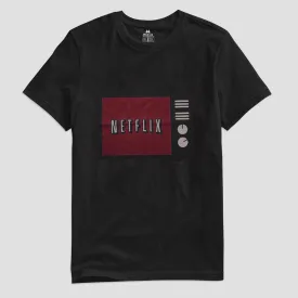 Max 21 Men's Netflix Printed Crew Neck Tee Shirt