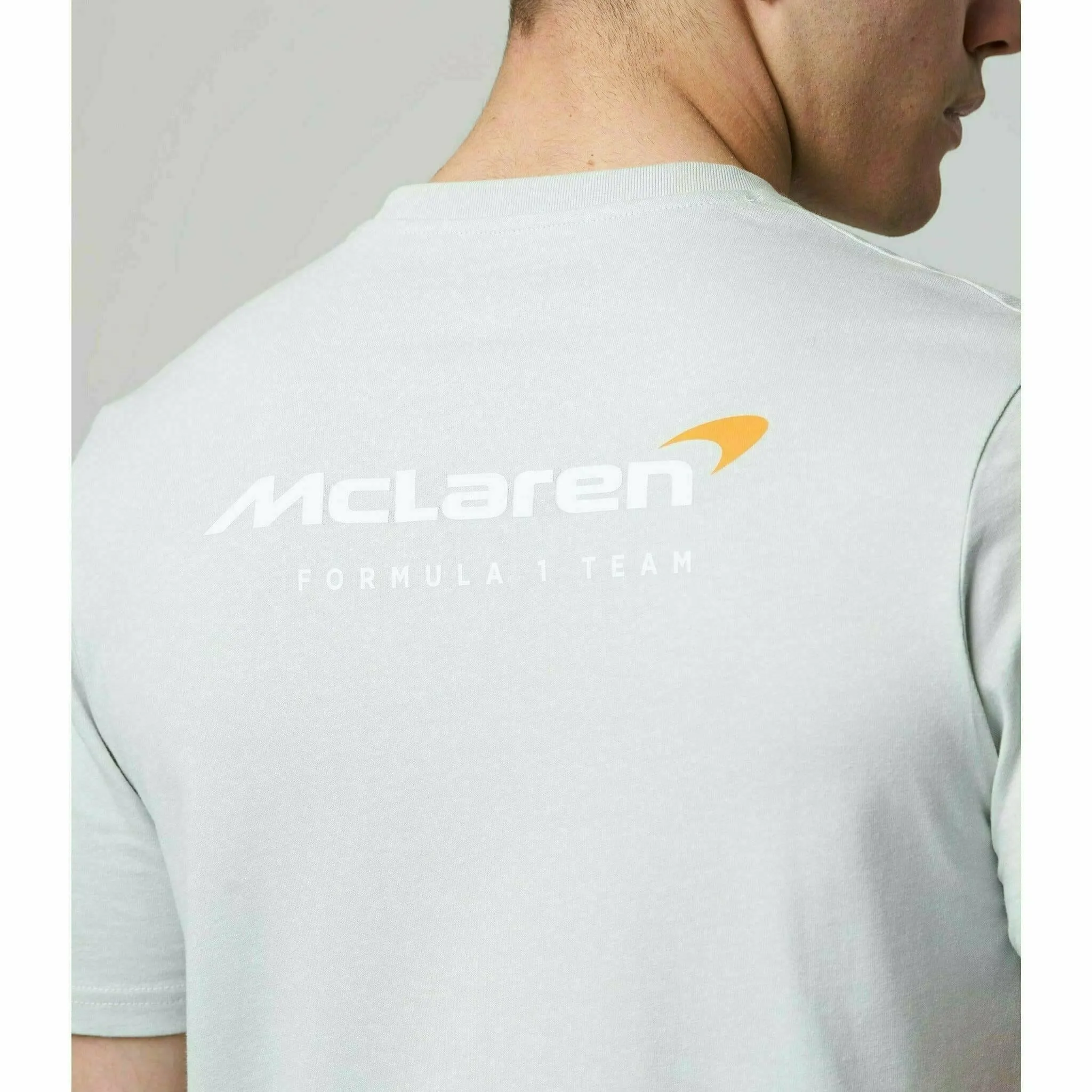 McLaren F1 Men's Core Essentials Small Logo T-Shirt -Black/Papaya/Storm Gray/White/Phantom