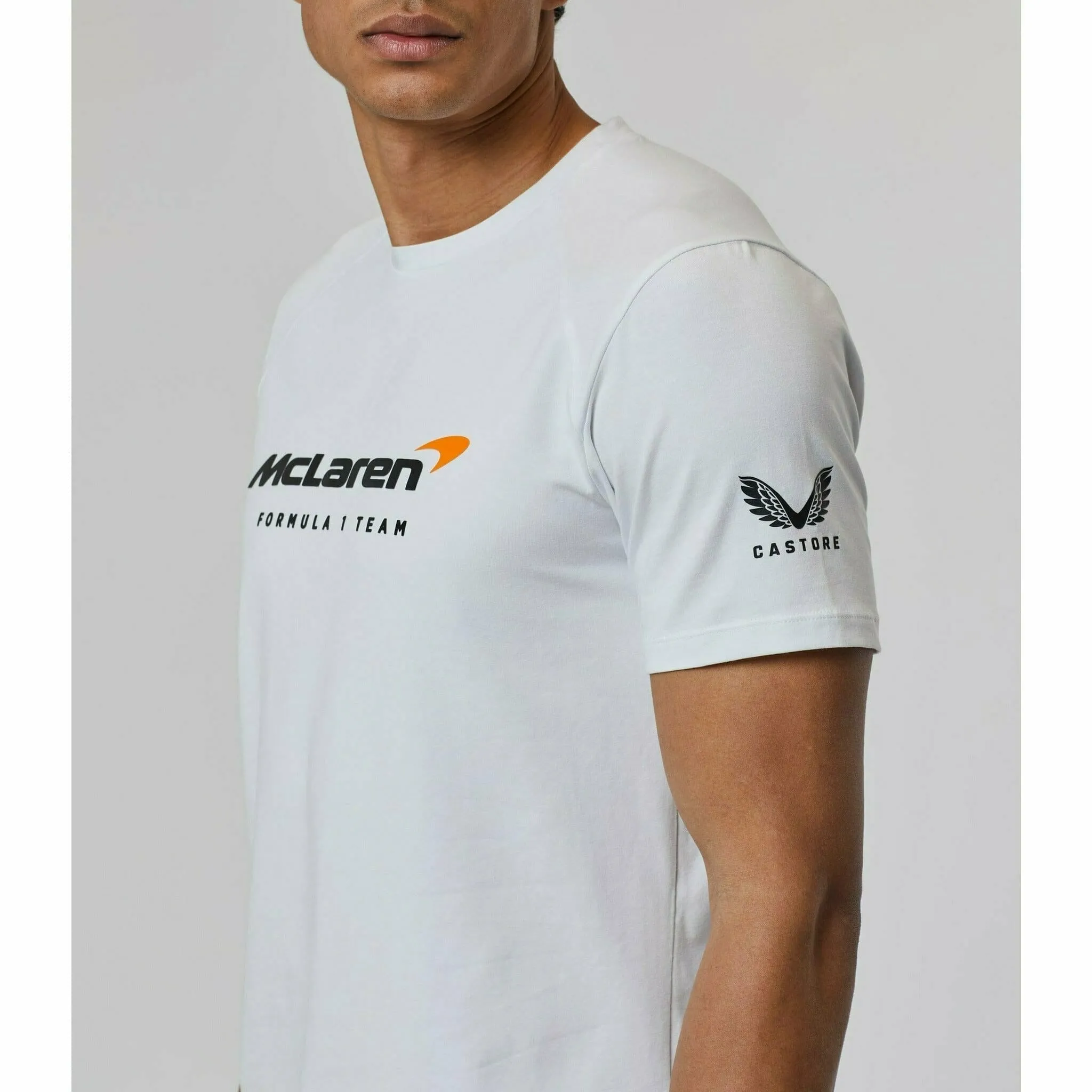 McLaren F1 Men's Lifestyle T-Shirt- Black/Dark Gray/Light Gray/Papaya/Blue/White