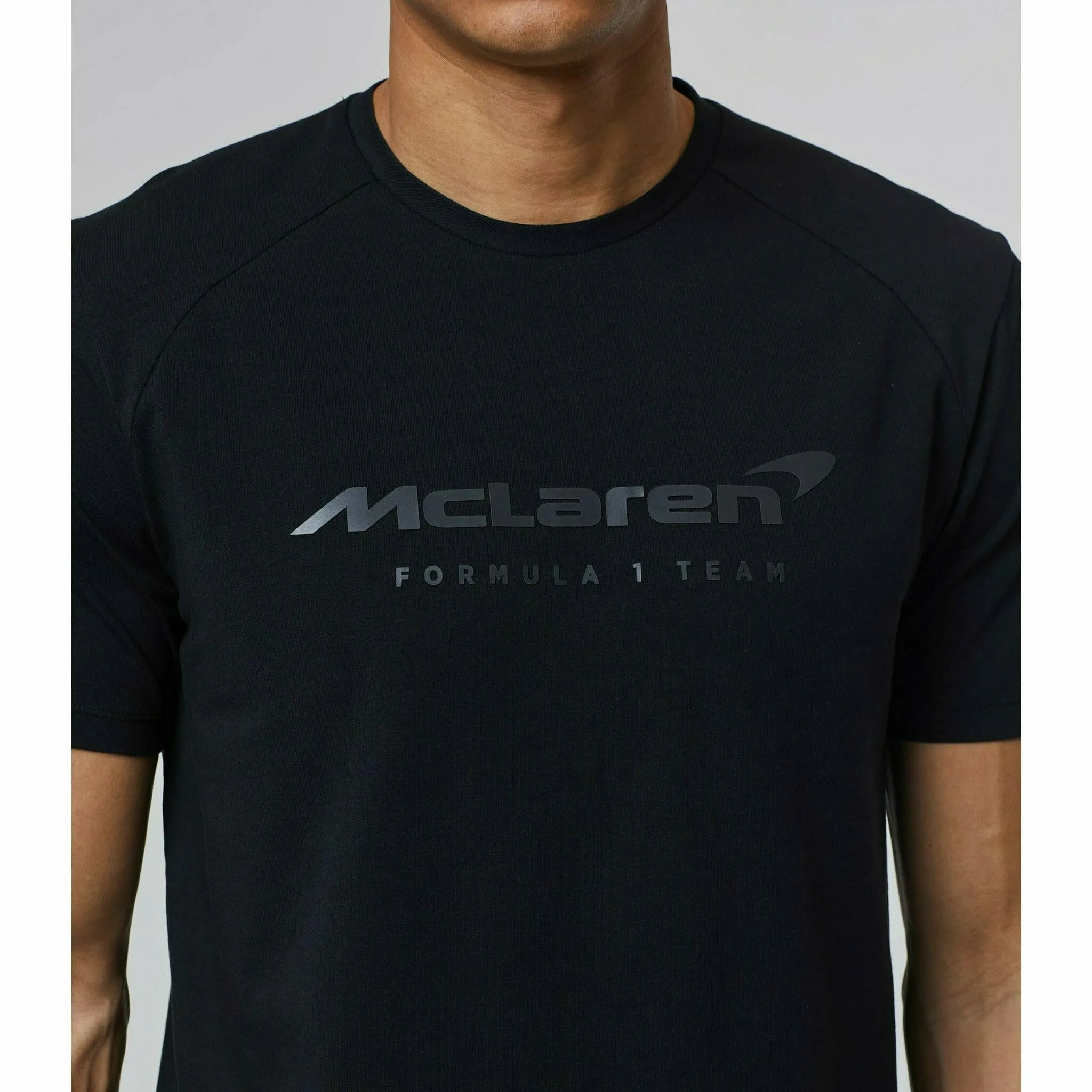 McLaren F1 Men's Lifestyle T-Shirt- Black/Dark Gray/Light Gray/Papaya/Blue/White