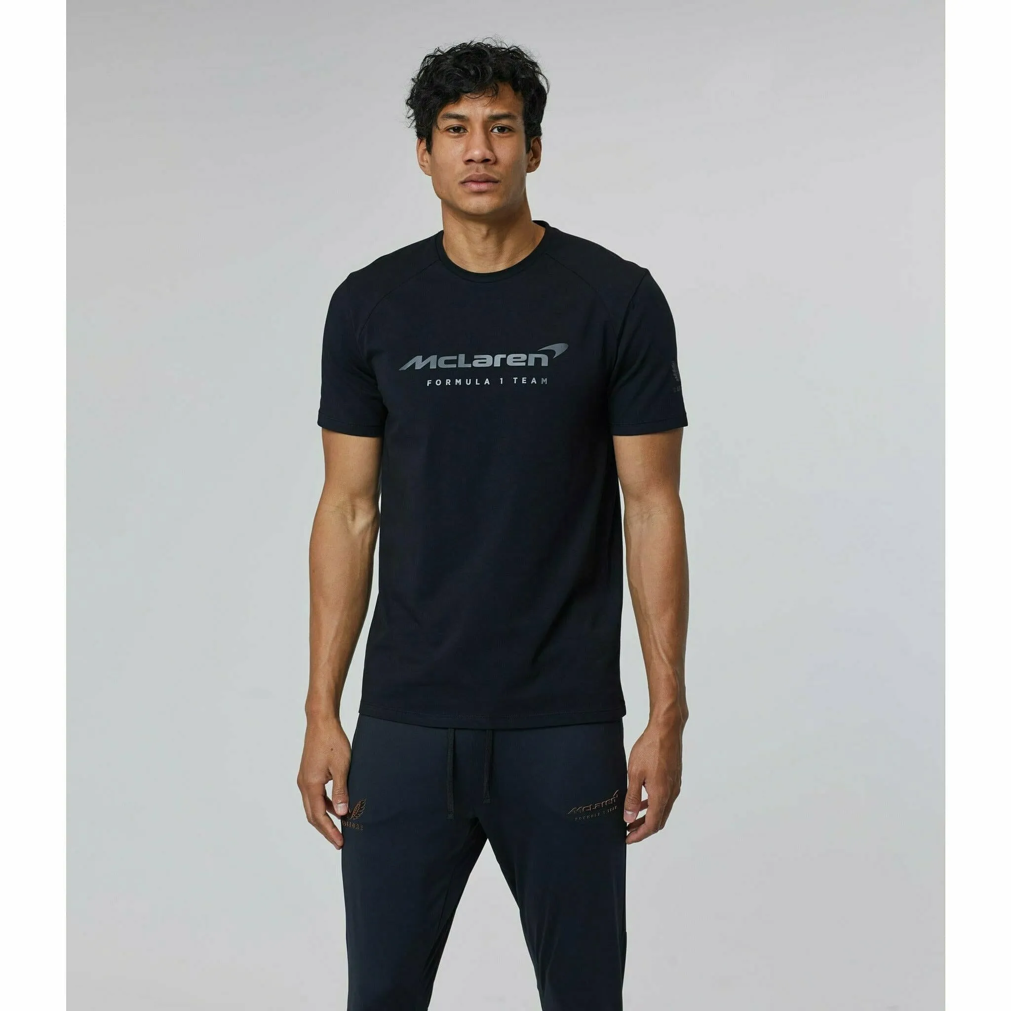 McLaren F1 Men's Lifestyle T-Shirt- Black/Dark Gray/Light Gray/Papaya/Blue/White