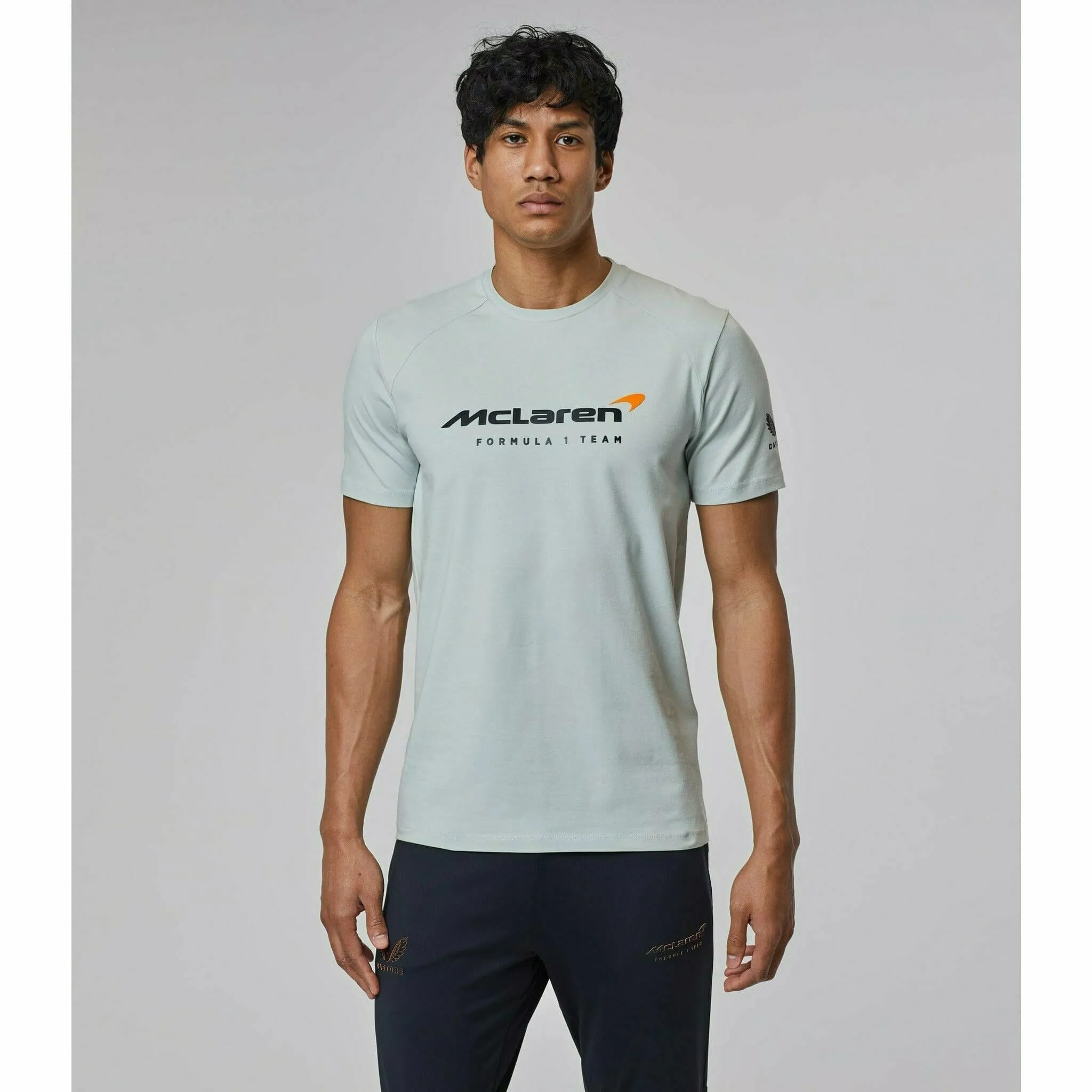 McLaren F1 Men's Lifestyle T-Shirt- Black/Dark Gray/Light Gray/Papaya/Blue/White