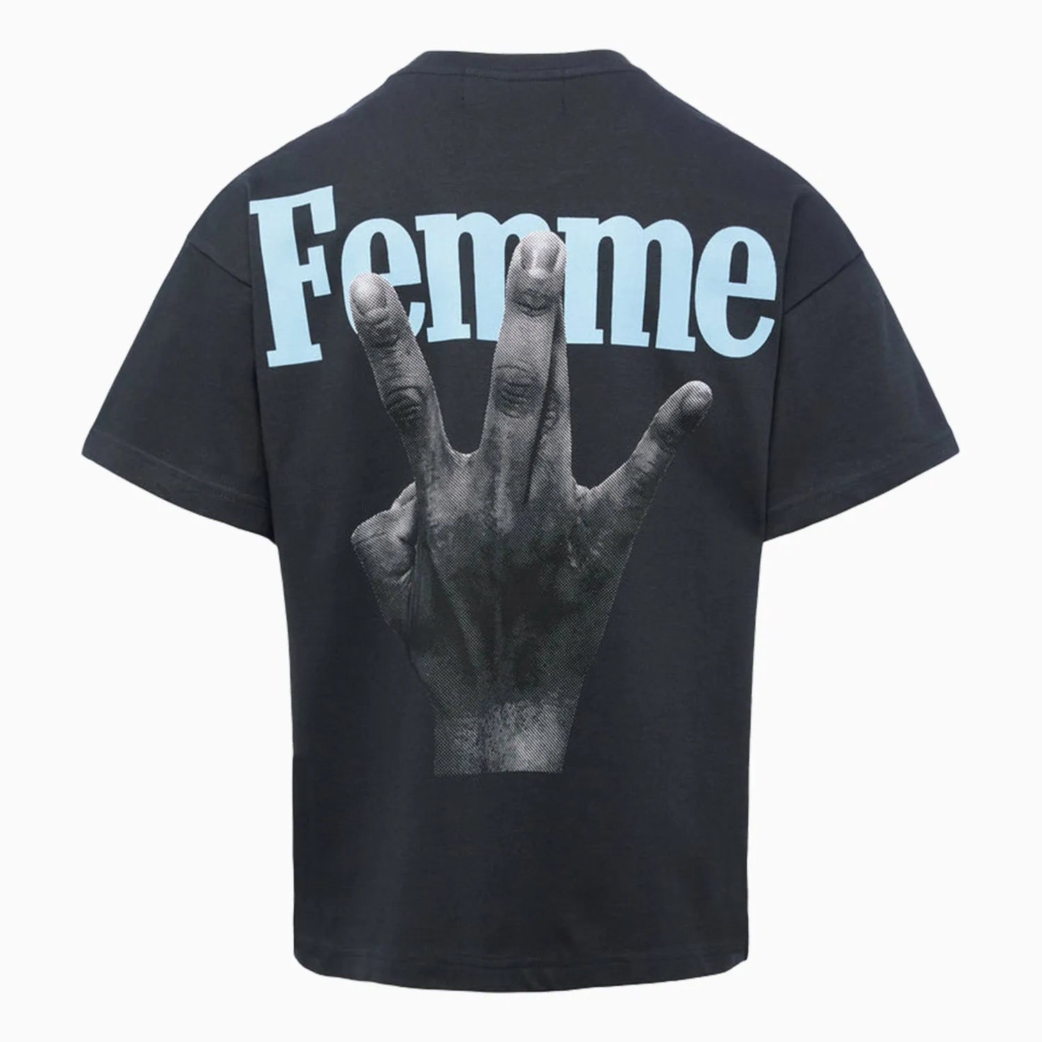 Men's Twisted Fingers Charcoal T Shirt