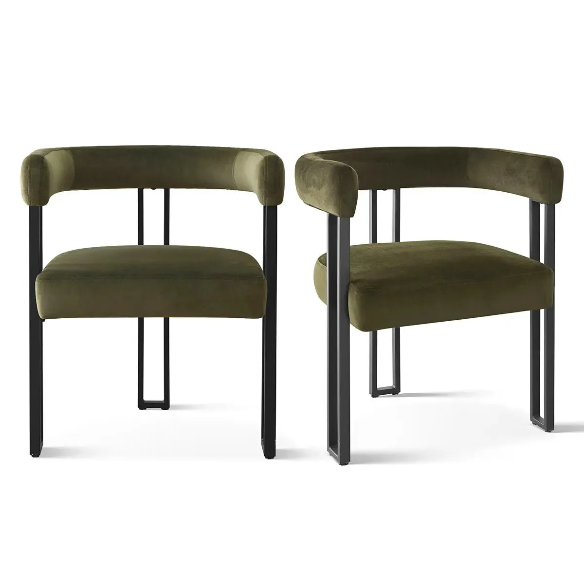 Mia Velvet Accent Dining Chair (Set of 2)