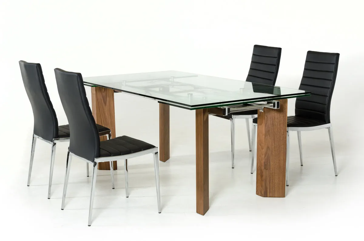 Modrest Helena Modern Extendable Glass Dining Table