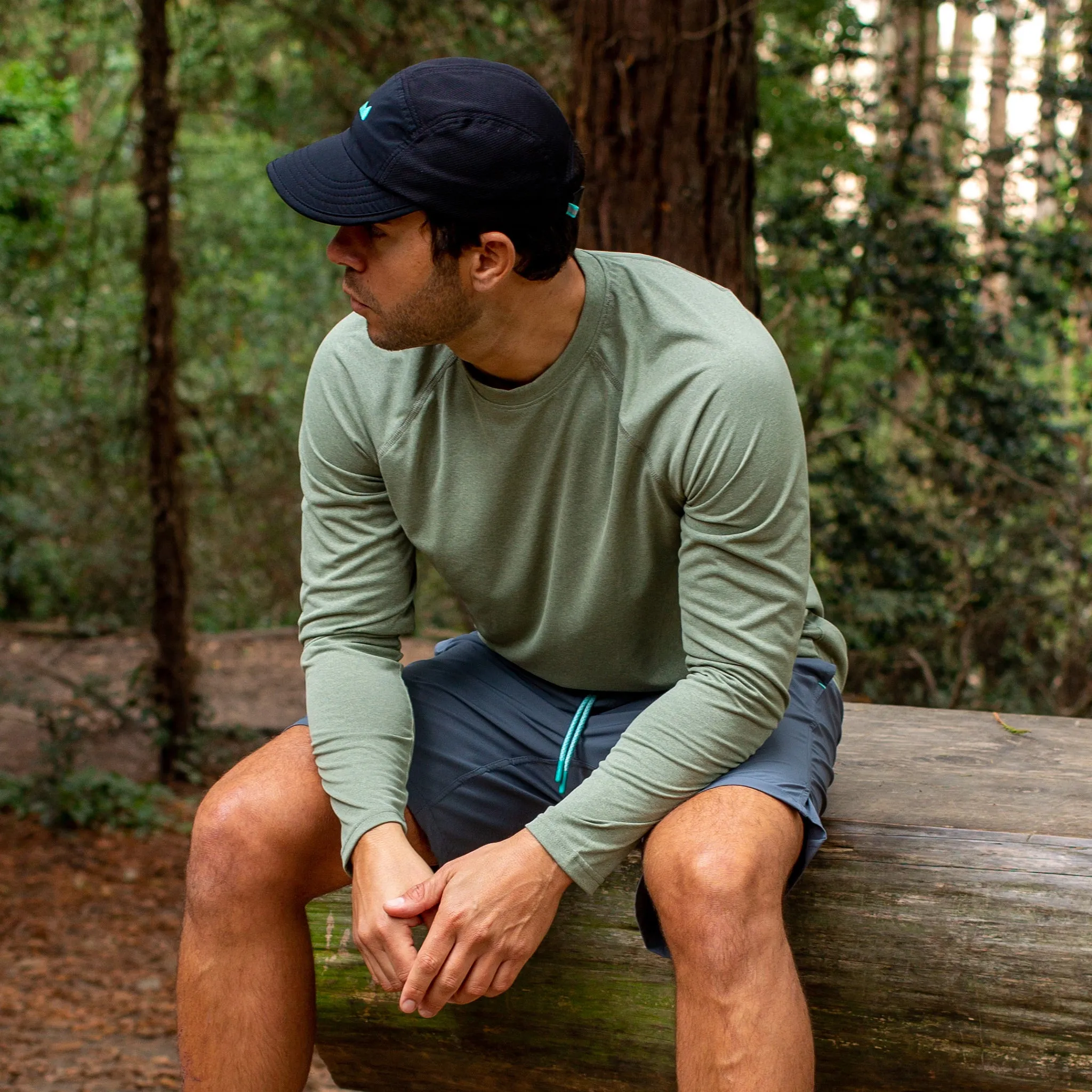 Momentum Long Sleeve in Heather Olive