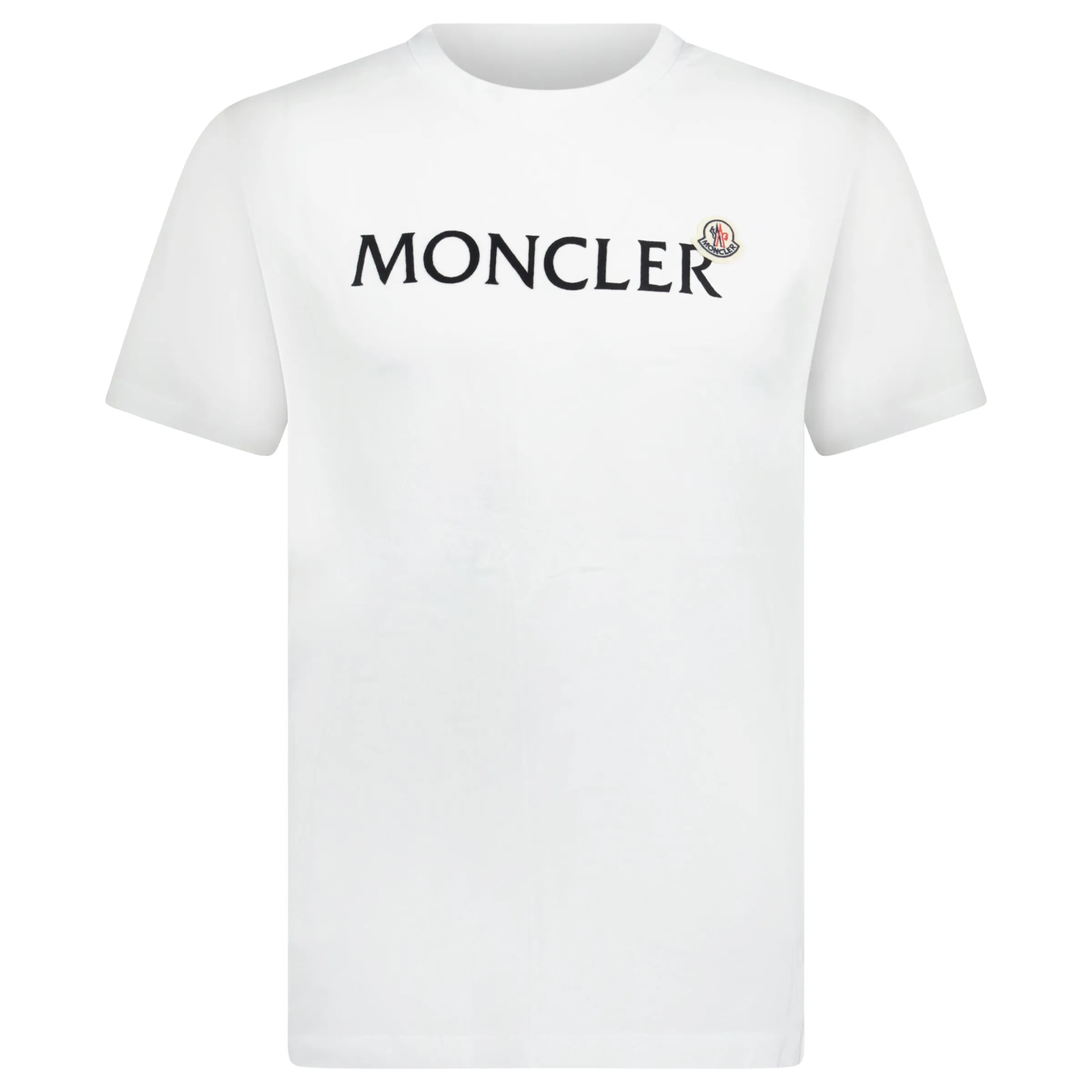 MONCLER TEXT LOGO T-SHIRT WHITE