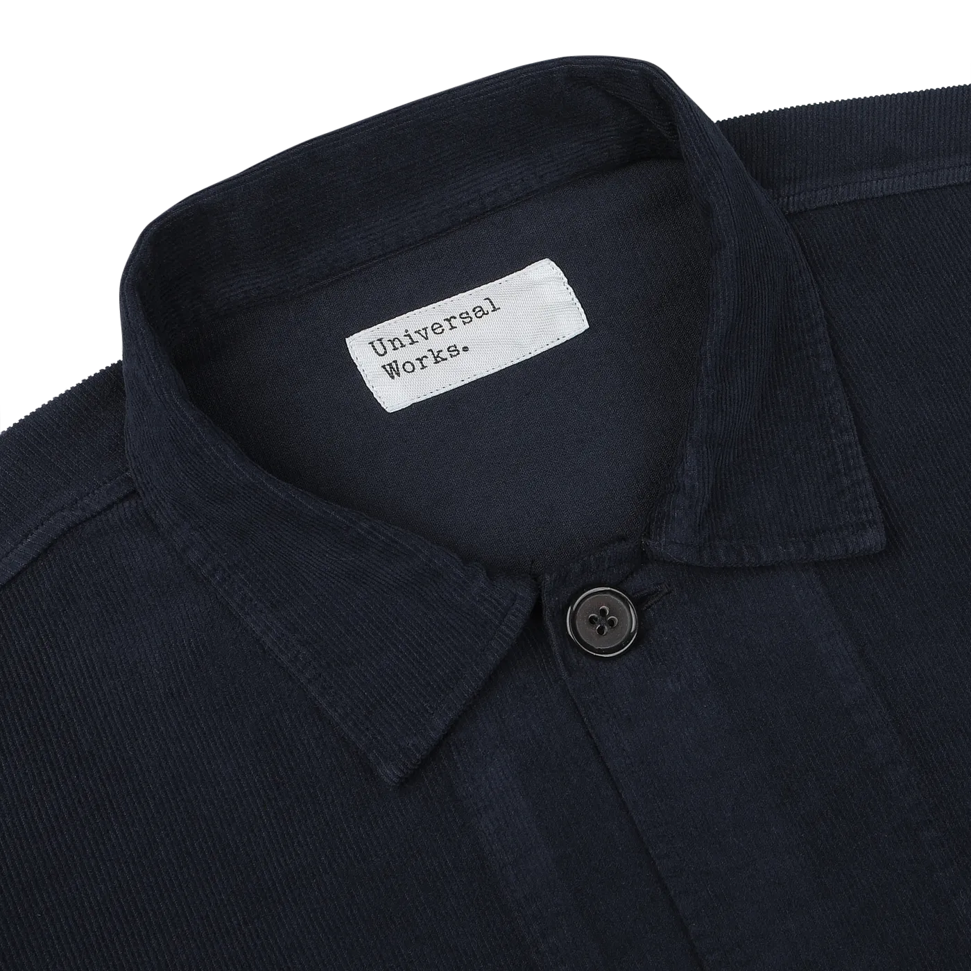 Navy Fine Corduroy Bakers Overshirt