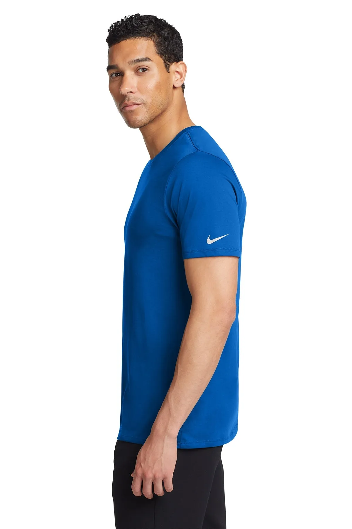 Nike DriFIT Cotton Poly Tee, Game Royal [ME Elecmetal]