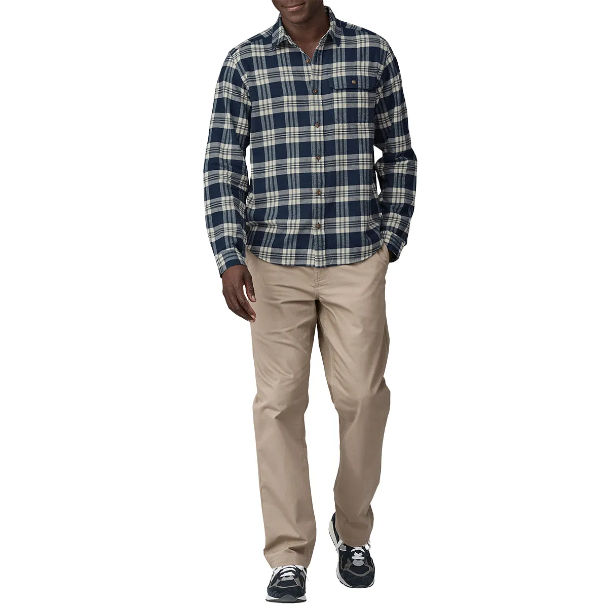 Patagonia Lightweight Fjord Cotton In Conversion Long Sleeve Button-up Flannel Shirt