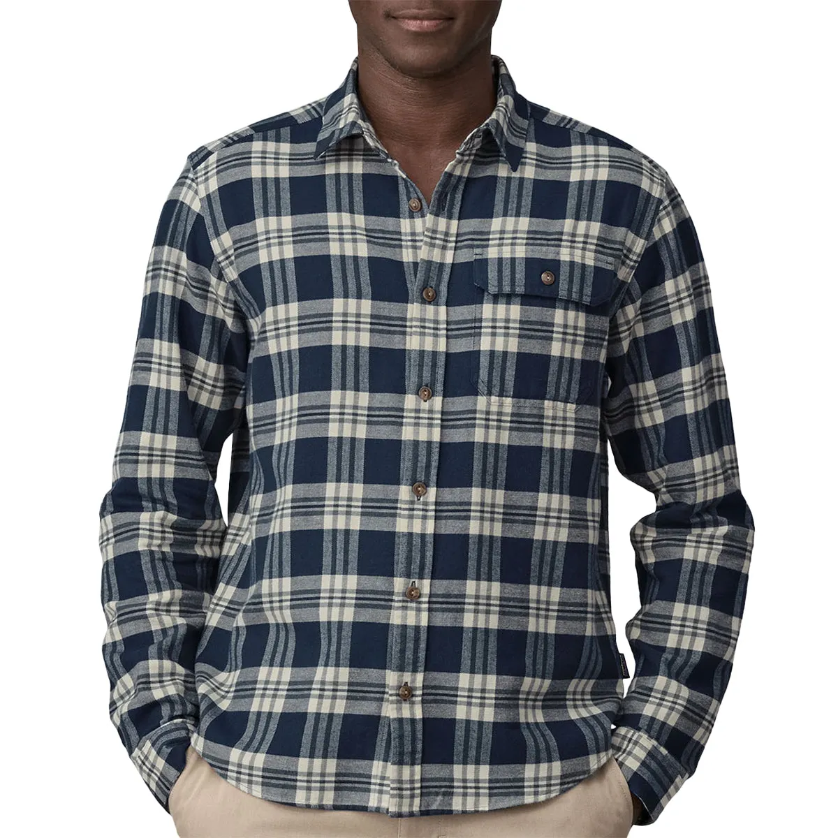 Patagonia Lightweight Fjord Cotton In Conversion Long Sleeve Button-up Flannel Shirt