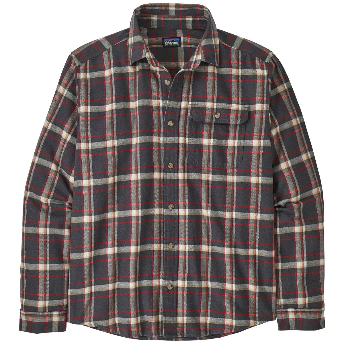 Patagonia Lightweight Fjord Cotton In Conversion Long Sleeve Button-up Flannel Shirt