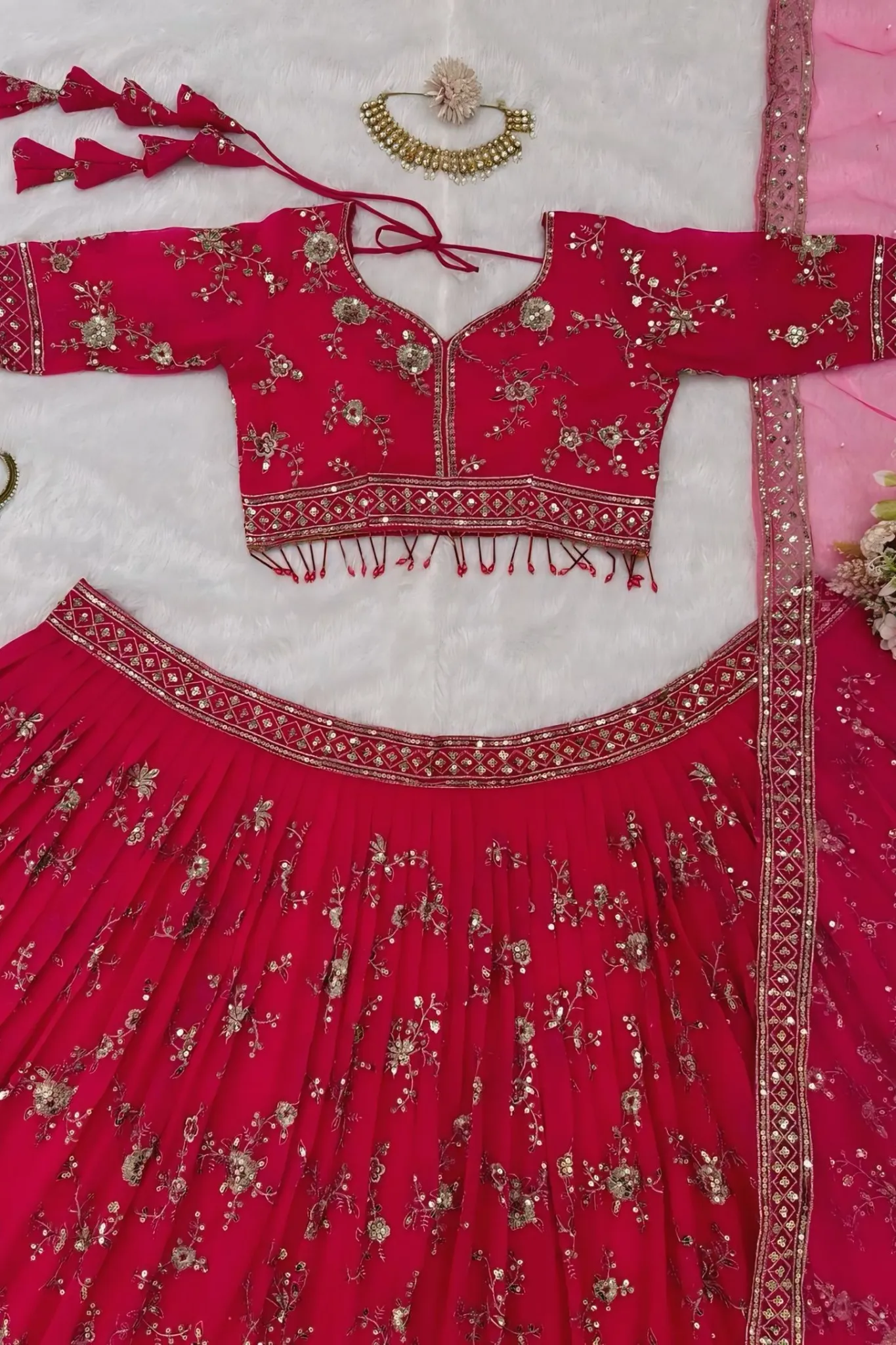 PERFECT CHEERFUL  TRADITIONAL AND VIBRANT COLORS LEHENGA CHOLI