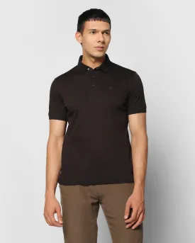 Polo Black Solid T-Shirt - Toll