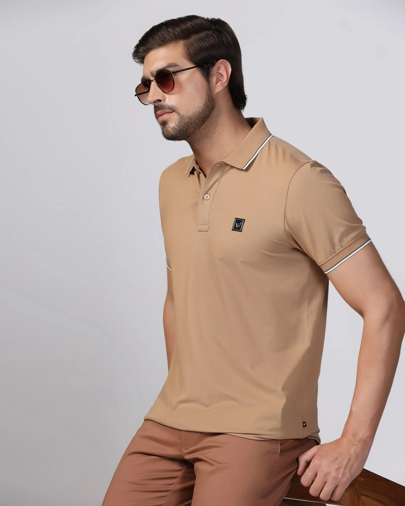 Polo Camel Solid T-Shirt - Andro