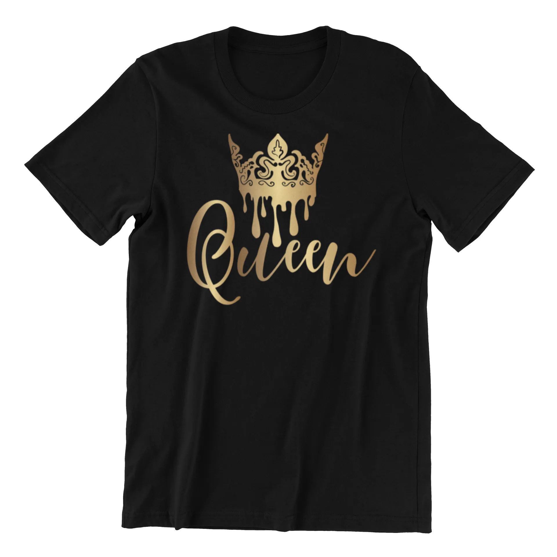 Queen Logo Adult T-Shirt - Classic Gold