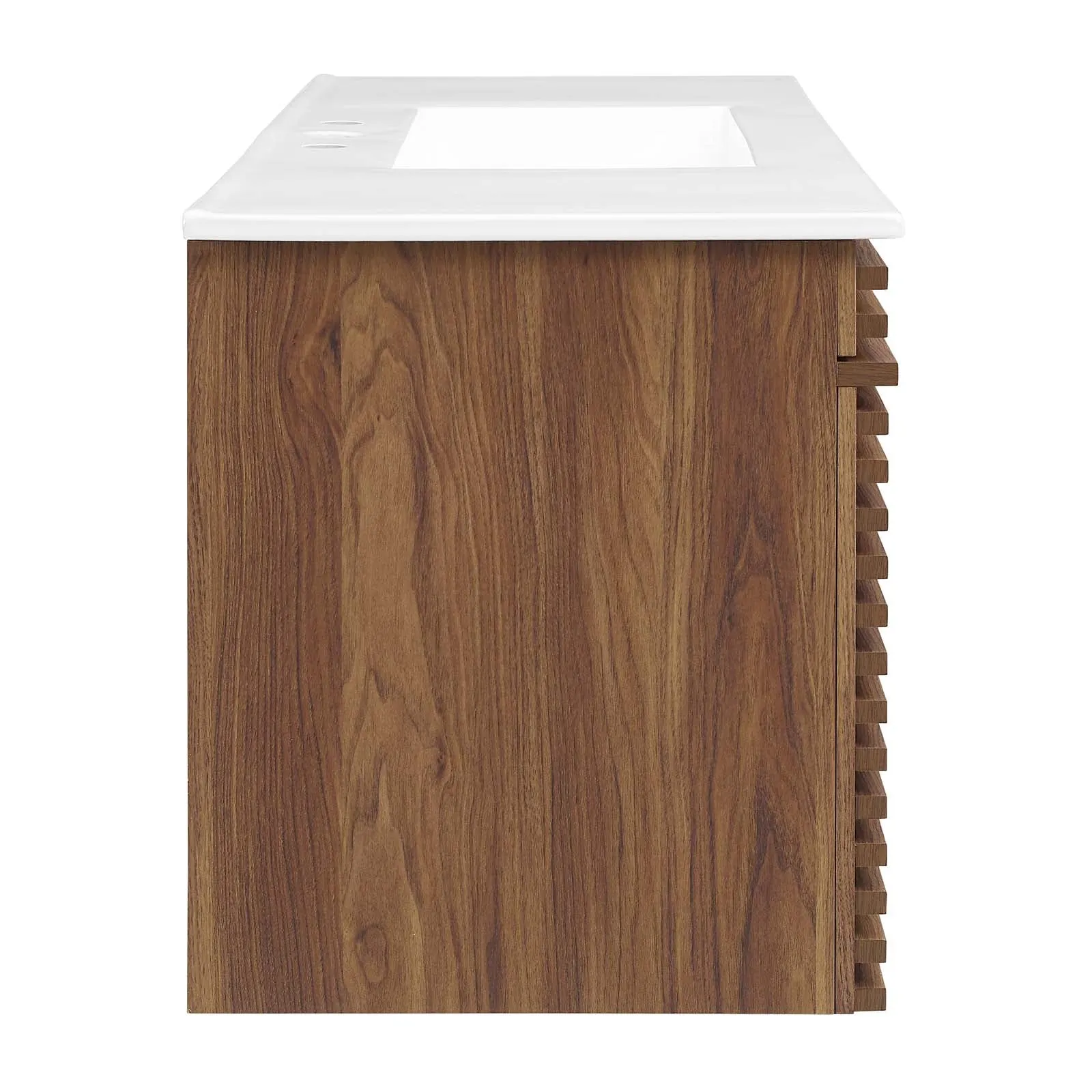 Render 48" Wall-Mount Bathroom Vanity Walnut White EEI-5801-WAL-WHI