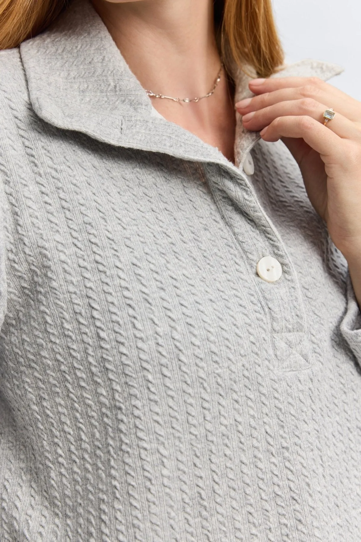 Sammy Cable Knit Popover