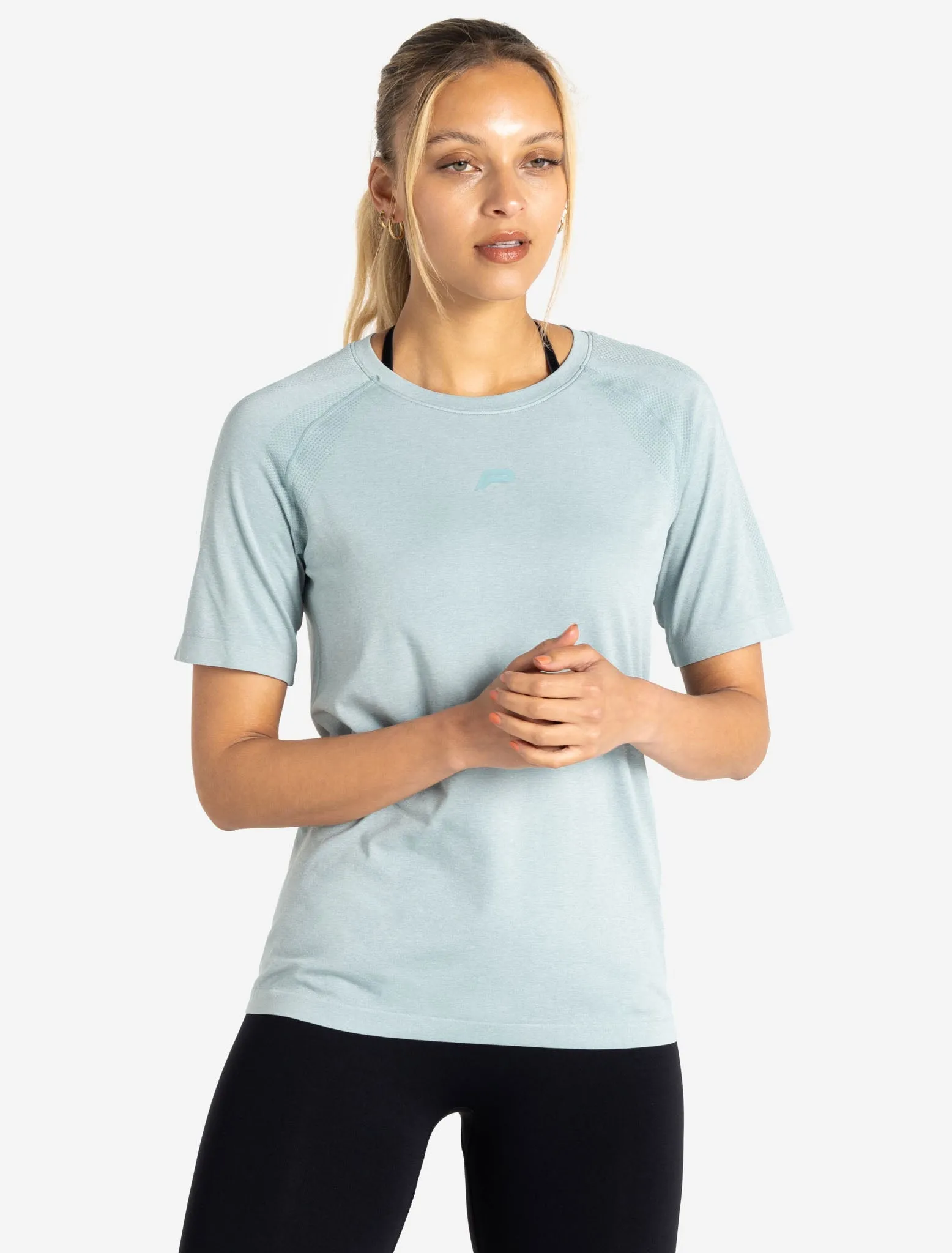 Seamless T-Shirt - Seafoam Green Marl