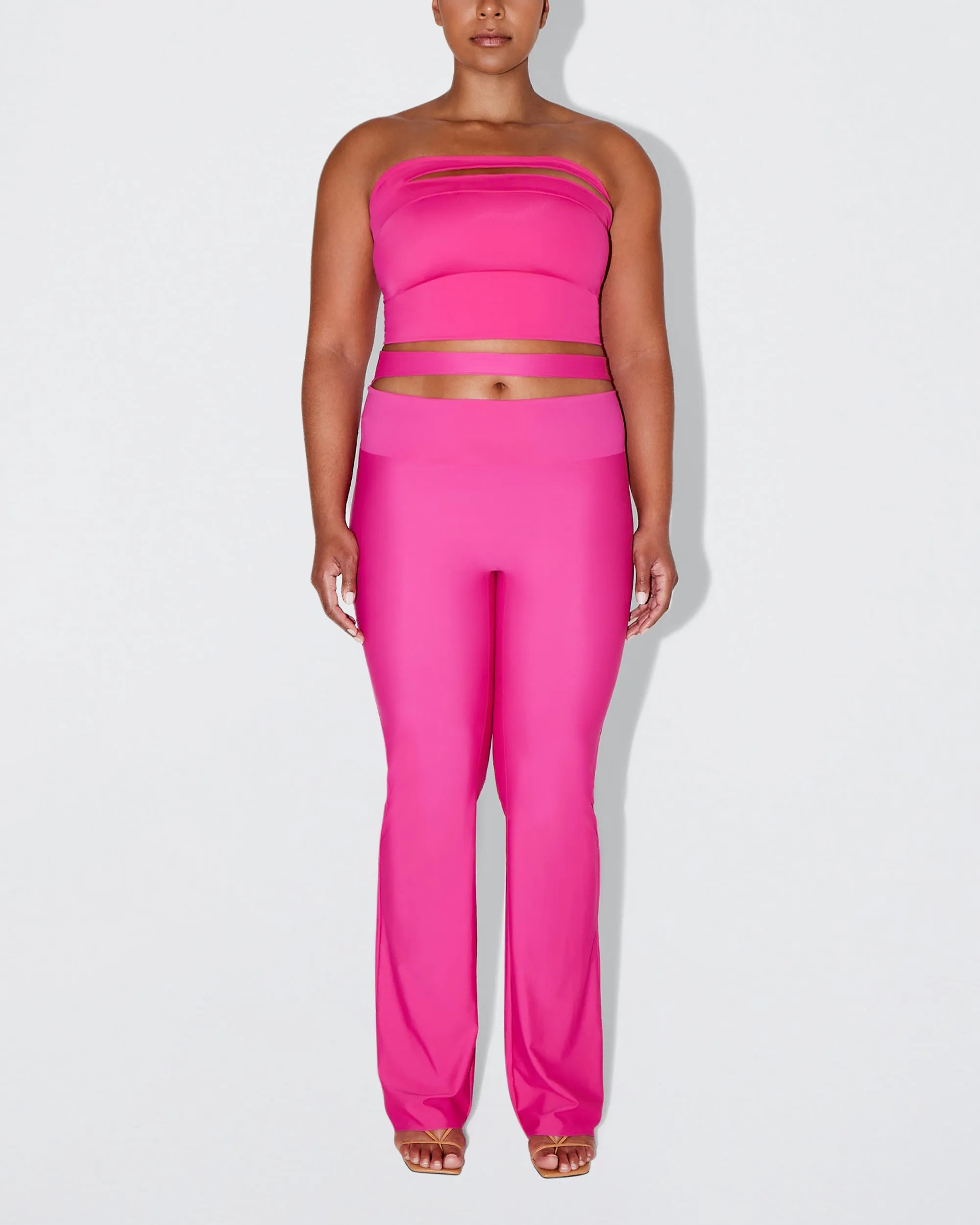 Sleek Stretch Tube Top | Fuchsia