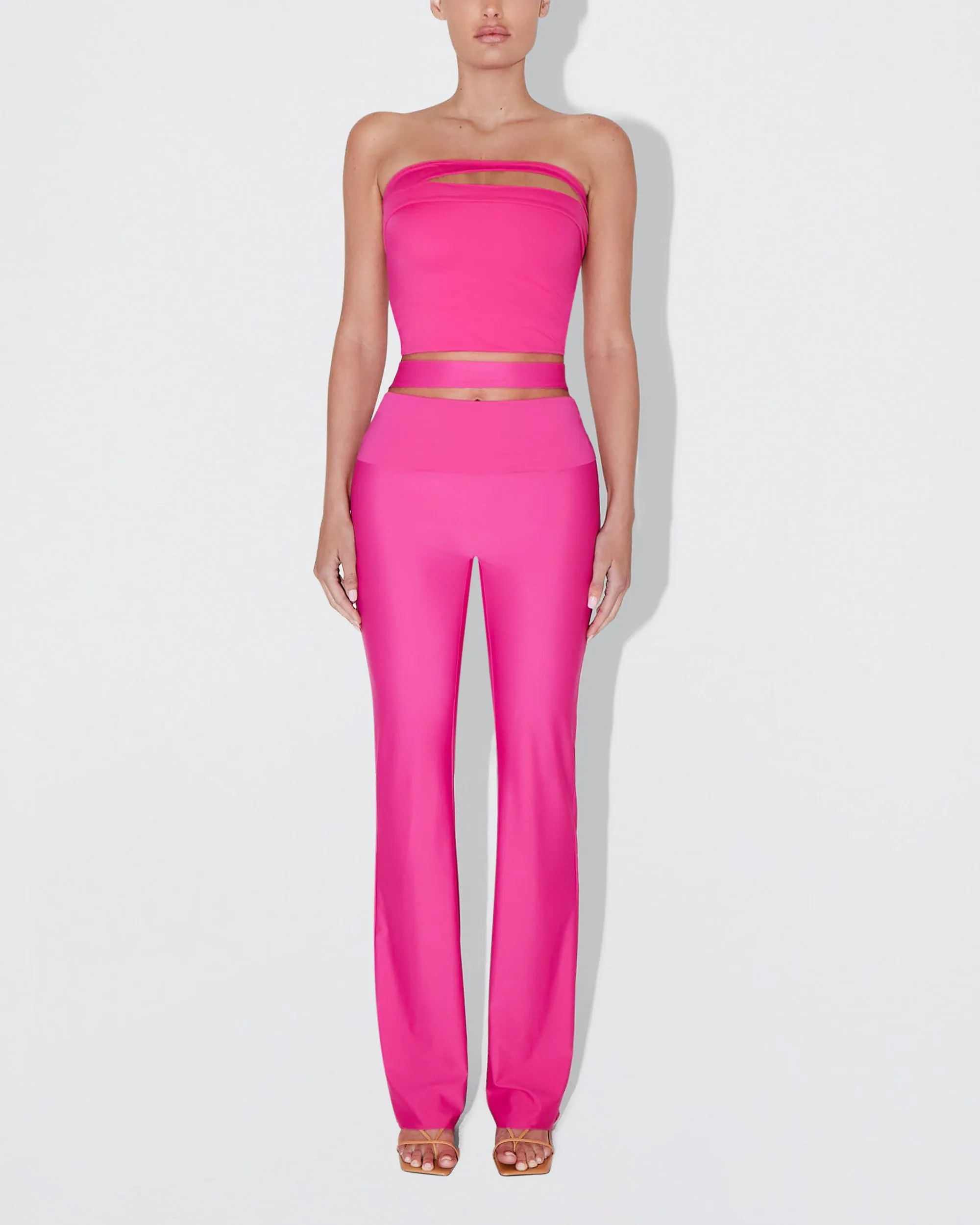 Sleek Stretch Tube Top | Fuchsia