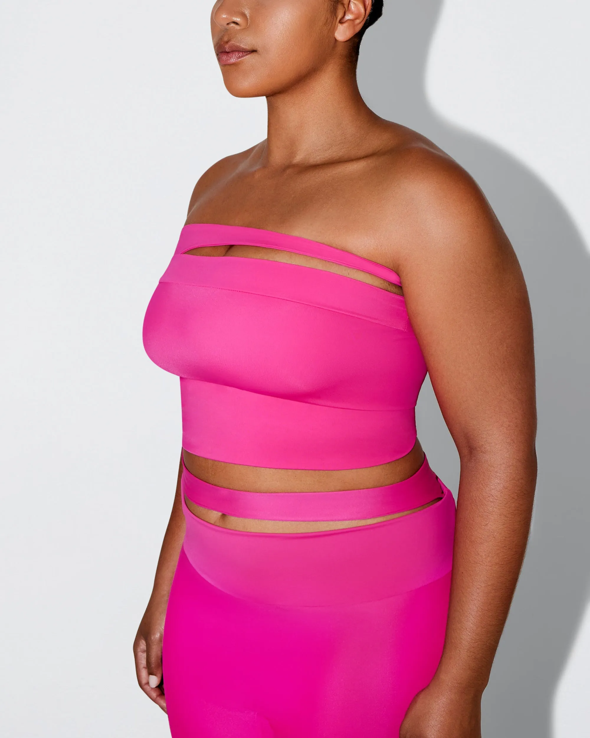 Sleek Stretch Tube Top | Fuchsia