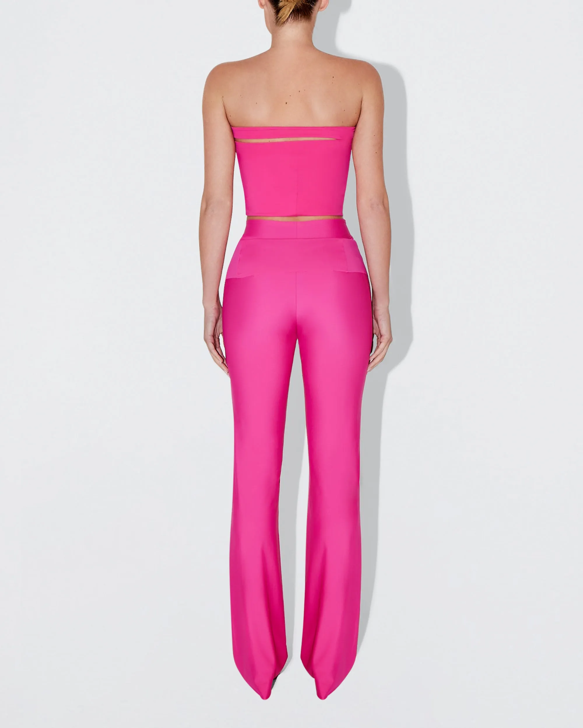 Sleek Stretch Tube Top | Fuchsia