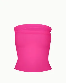 Sleek Stretch Tube Top | Fuchsia