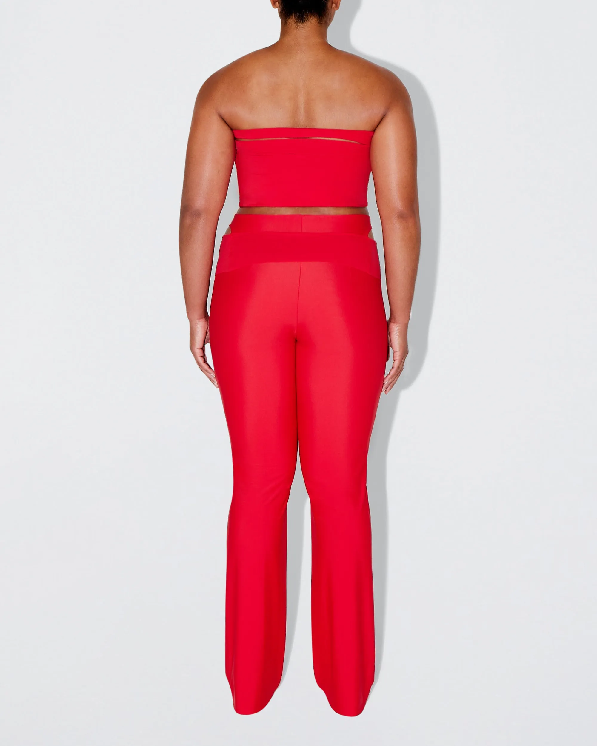 Sleek Stretch Tube Top | Tomato