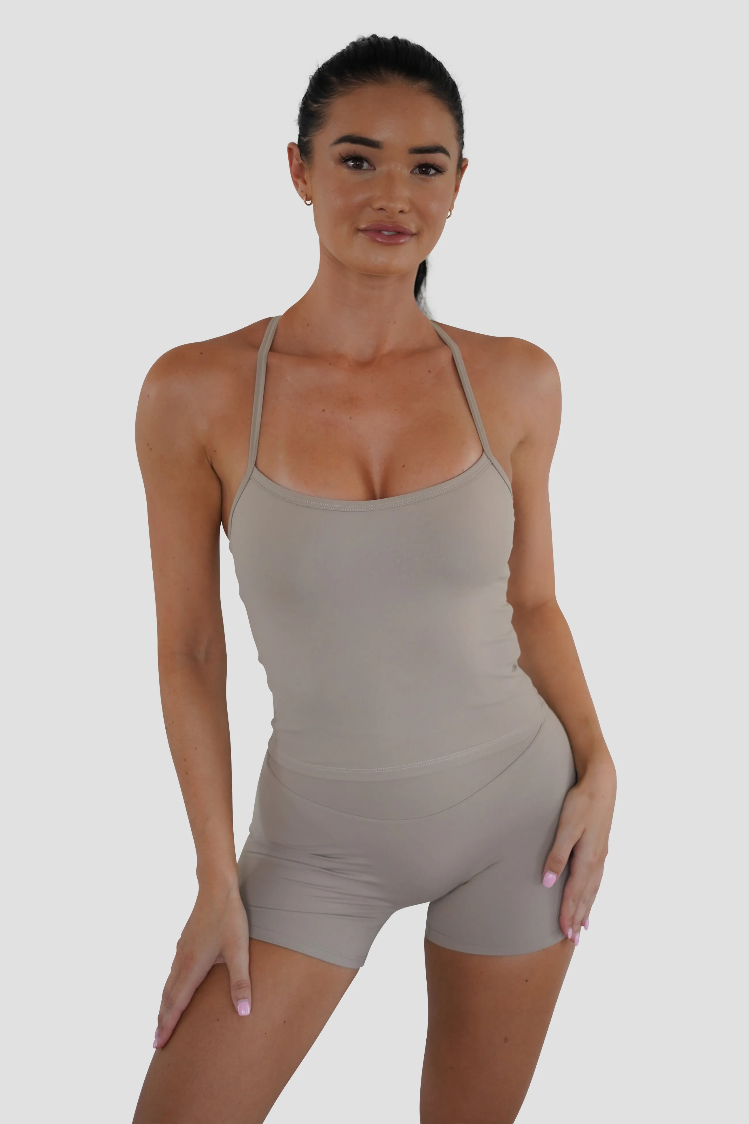 SLEEK TANK TOP - TAN