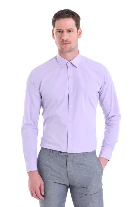 Slim Fit Lilac Cotton Dress Shirt