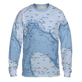 The Eleuthera Island Blues Long Sleeve Performance Tee