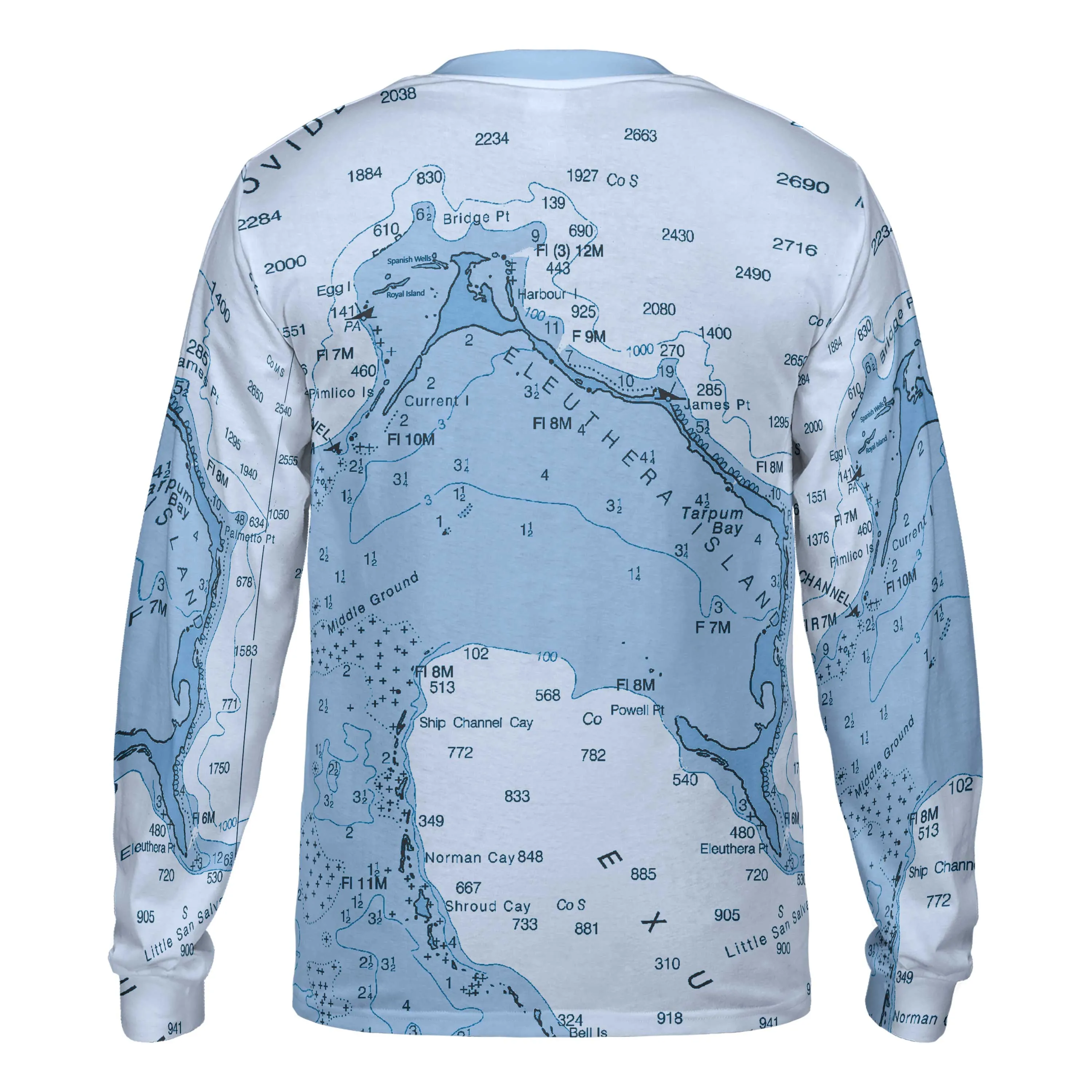 The Eleuthera Island Blues Long Sleeve Performance Tee