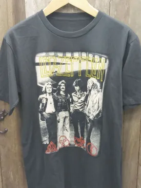 Vintage Led Zeppelin Band Tribute T-Shirt with Zoso Logos